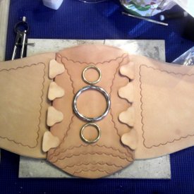 Wasp Corset Raw Leather